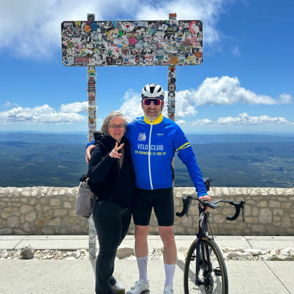 Le VCG au Ventoux - Stéphane et Madame dans les nuages