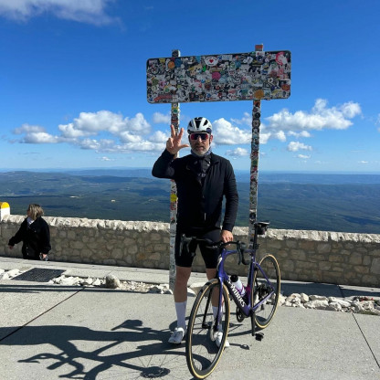 Le VCG au Ventoux - Stéphane à sa 3ème ascension